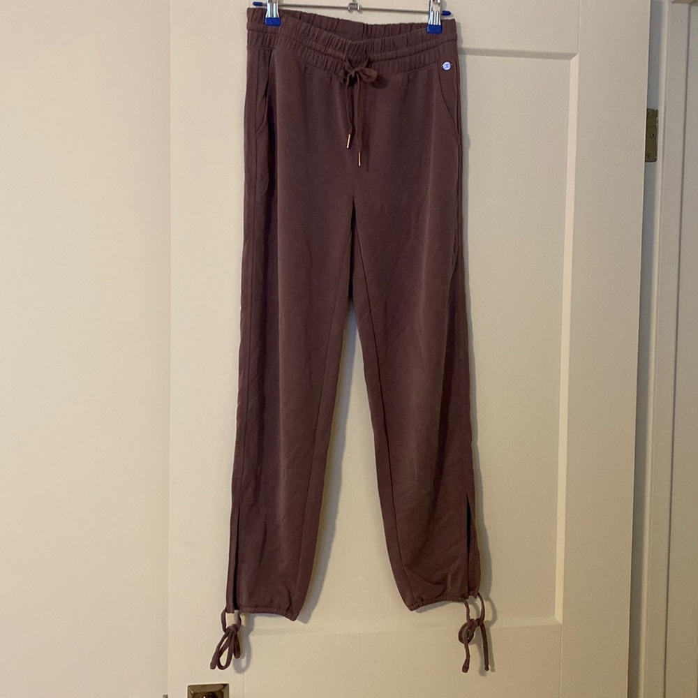 Joggers worn once! Tie at bottom